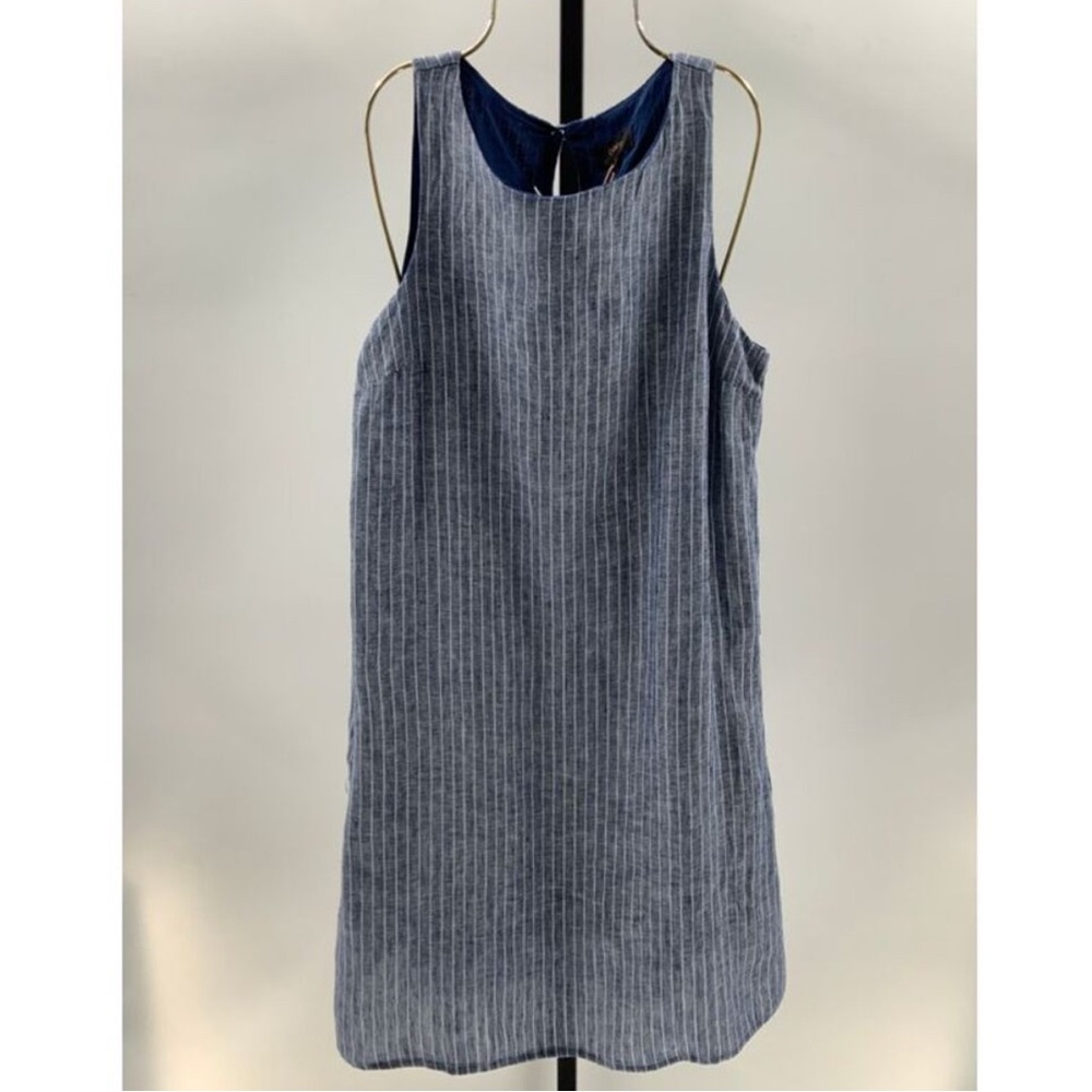 Quince 100% European Linen Tank Mini Dress Chambray Size XS - Picture 7 of 7